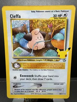 Pokemon TCG Cleffa Celebrations: Classic Collection 20/111 Holo Holo Rare - Image 2