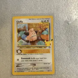 Cleffa Holo Rare Pokemon TCG Celebrations Classic Collection 20/111 - Image 1