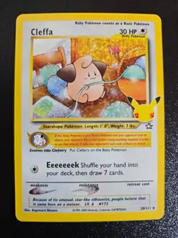 Pokemon TCG Cleffa Celebrations: Classic Collection 20/111 Holo Rare NM - Image 1