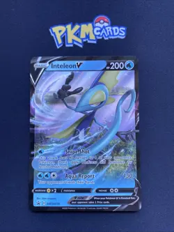 Pokemon TCG Inteleon V SWSH016 Black Star Promo Holo LP. - Image 1