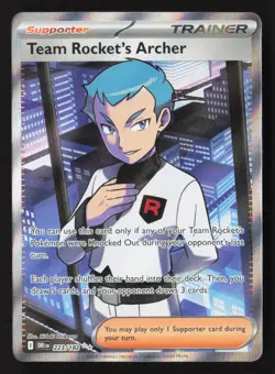 Team Rocket's Archer - Ultra Rare Holo DRI 223/182 NM Pokemon TCG - Image 1