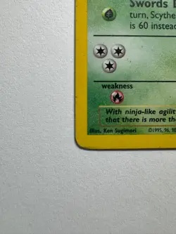 Scyther Jungle 10/64 Unlimited Holo Rare 1999 70 HP Basic Pokemon TCG HP *BTX - Image 4
