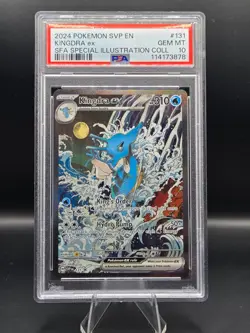 2024 POKEMON SVP EN-SV BLACK STAR PROMO #131 KINGDRA EX PSA 10 - Image 1