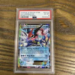 2016 POKEMON XY BLACK STAR PROMO ASH-GRENINJA EX BOX ASH-GRENINJA EX PSA 6 - Image 1