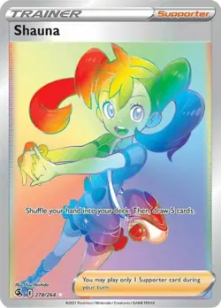1x Shauna - 278/264 - Secret Rare NM-Mint Pokemon SWSH8 - Fusion Strike - Image 1