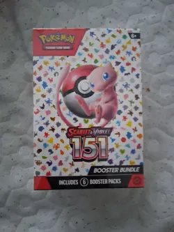 Pokemon Scarlet & Violet 151 Booster Bundle English, Sealed Box (6 Packs) - Image 1