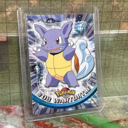 Wartortle #08 1999 Topps Pokemon TV Animation Edition Red Topps Label - LP - Image 1