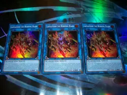 3x Laevateinn the Burning Blade 1st Edition Super Rare DOOD-EN053 Yu-Gi-Oh! - Image 1
