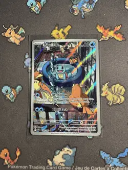 Pokemon TCG: Squirtle 148/142 Stellar Crown Illustration Rare IR Near Mint - Image 1