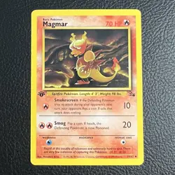 Magmar 1st Edition 39/62 Fossil Pokemon CCG LP to NM Non-Holo - Image 1