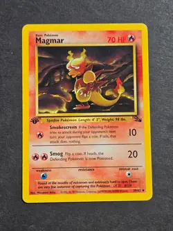 Pokemon 1ST EDITION MAGMAR 39/62 - 1999 FOSSIL SET NON HOLO - LP/NM - Image 1