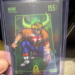 Bo Jackson Battle Arena Bison First Edition Glow Update BF-65 155 Power Card - Image 1