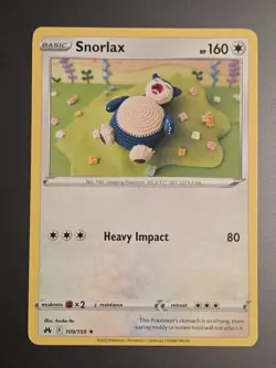 Pokemon Snorlax 109/159 Asako Ito Crochet Card - Image 1