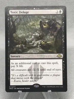 Toxic Deluge MTG Modern Horizons 3 Black Rare MH3 Magic the Gathering *pwe* - Image 1