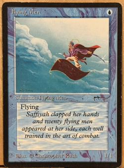 LIMITED EDITION Arabian Nights Vintage MtG Flying Men LP EX/NM - Image 1