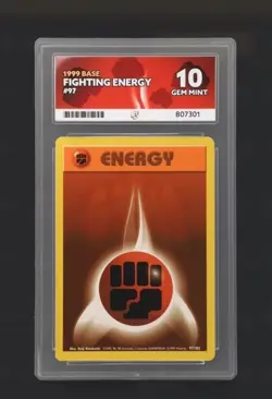 Fighting Energy #97/102 Base Set Gem Mint 10 Ace Art Label Pokemon - Image 1