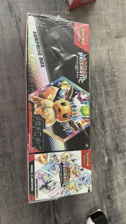 Pokemon Prismatic Evolutions Surprise Box And Booster Bundle Sealed - Image 3