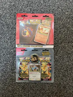 Pokemon TCG Ascended Heroes Tech Sticker Collection Charmander & Komala - Image 1