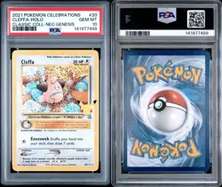 2021 Pokemon Celebrations Classic Collection Cleffa 20/111 PSA 10 Gem Mint - Image 3