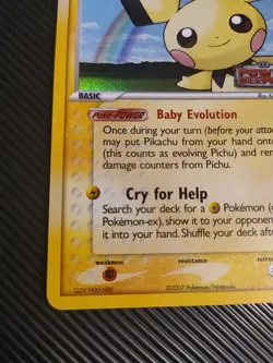 Pichu 21/108 - Pokemon TCG Ex Power Keepers Holo Rare Stamped 2007 NM - Image 5