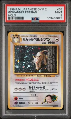 2000 POKEMON GYM CHALLENGE HOLO #8 GIOVANNI'S PERSIAN PSA 9 MINT 🚀🚀🚀 - Image 1