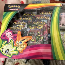 Pokemon Mythical Squishy Premium Collection Box, Evolving Skies Boosters - Image 4