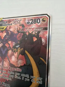 Naganadel & Guzzlord GX (Alt. Full Art) 224/236 Sm-Cosmic Eclipse Holo MP - Image 4