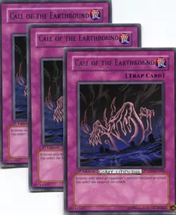 3 X YU-GI-OH CALL OF THE EARTHBOUND 1ST ED SILVER RARE N/MINT PTDN-EN096 - Image 1