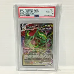 Rayquaza VMAX 111/203 PSA 10 - Evolving Skies - Graded Pokemon Card - Image 1