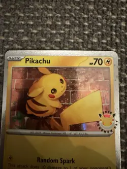 Pikachu (Pokemon Day 2026) 051/162 w/ Coin - NM - Image 3