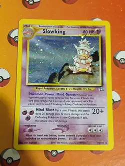 Pokemon TCG Slowking Neo Genesis Holo Rare Card 14/111 - Image 2