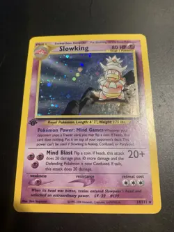 Slowking 14/111 1sr Edition Neo Genesis Holo Foil Vintage Rare Pokemon TCG Card - Image 1