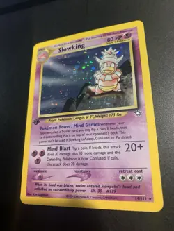Slowking 14/111 1sr Edition Neo Genesis Holo Foil Vintage Rare Pokemon TCG Card - Image 2