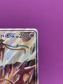 Pokemon TCG Espeon & Deoxys GX SM240 Black Star Promo Full Art Holo Card LP-MP - Image 4