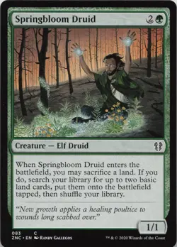 Springbloom Druid C Commander: Zendikar Rising 83 LP-NM - Image 1