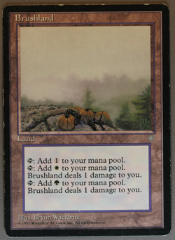 Brushland - MTG - Ice Age - Magic: The Gathering - Image 1