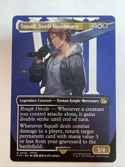 Squall, SeeD Mercenary (Borderless) Final Fantasy #402 Rare - Image 1