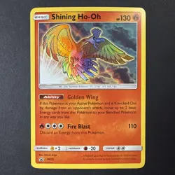 Pokemon TCG Shining Ho-Oh Promo Sun & Moon Promos SM70 LP - Image 1