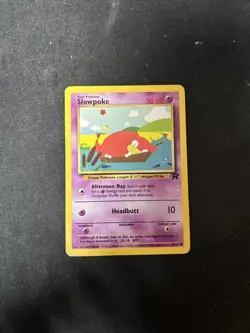 Pokemon Vintage WoTC Team Rocket Card - Slowpoke 67/82 Common D20 - Image 1
