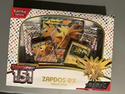 Pokemon TCG Scarlet & Violet 151 Zapdos EX Collection Box NEW SEALED - Image 1