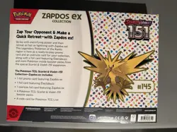 Pokemon TCG Scarlet & Violet 151 Zapdos EX Collection Box NEW SEALED - Image 2