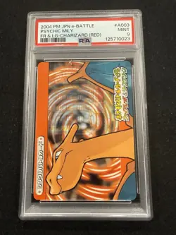 Pokemon Psychic Mily Charizard e-Battle A003 Japanese Fire Red Leaf Green PSA 9 - Image 1