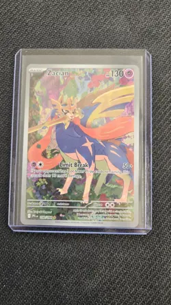 2025 Pokemon Phantasmal Flames EN Zacian Full Art Illustration Rare #100/094 1B - Image 1