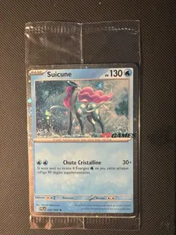 Pokemon TCG - Suicune 026/094 - EB Games Stamped Promo SEALED - NM - French FR - Image 1