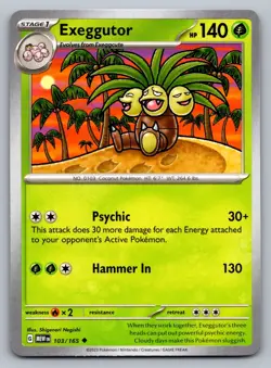 Pokemon TCG SV: Scarlet & Violet 151 Exeggutor 103/165 - Image 1
