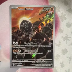 Paldean Tauros 218/193 Paldea Evolved Full Art Ultra Rare Holo Pokemon Card NM - Image 1