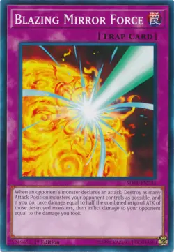 1x (NM) Blazing Mirror Force - SDPL-EN034 - Common - 1st Edition YuGiOh - Image 1