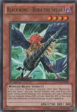 1x (NM) Blackwing - Bora the Spear - DP11-EN002 - Rare - 1st Edition YuGiOh - Image 1