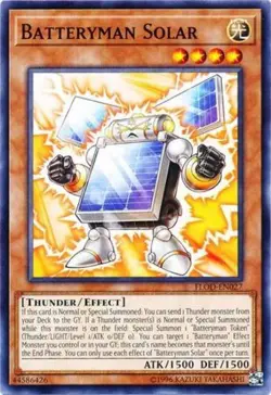 1x (NM) Batteryman Solar - FLOD-EN027 - Common - Unlimited Edition YuGiOh - Image 1
