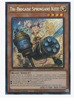 Tri-Brigade Springans Kitt - BPRO-EN025 - Secret Rare YuGiOh - Image 1